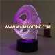 Fashionable 3D lamp illusion touch switch 3d light lamp in fish shape for kid's room