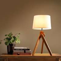 Retro Table Lamp Wooden Base Table Lamp high quality desk lamps for study room hotel villa room