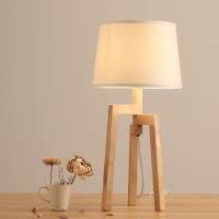 Simple design decorative table lighting Wooden table lamps reading lamp for hotel living room bedroom study room