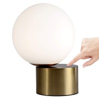 Touch Control Table Lamp Bedside Minimalist Desk Lamp Creative Gold LED Table Lamp for Bedroom Living Room Children's Room