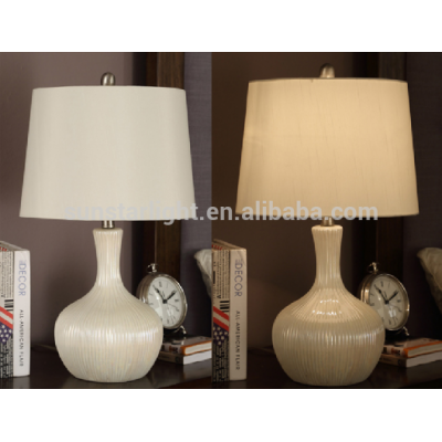 High Quanlity Ceramic Body With Fabric Lampshade Modern Desk Lamp Bedroom Living Room Dining Room Table Lamp