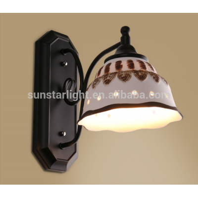 European Style Metal Interior Decoration Glass Wall Lamp