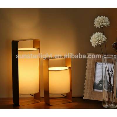 Metal Body With Fabric Lampshade Table Lamp Read Desk Lamp