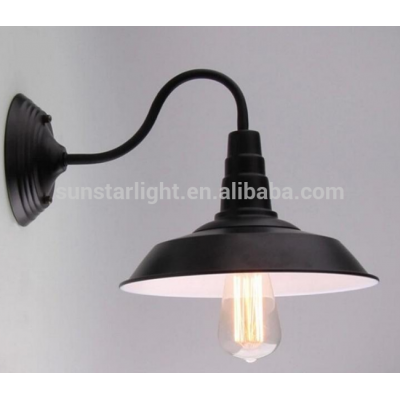 Industrial Metal Wall Lamps In Black