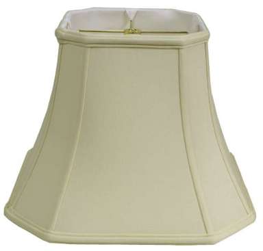 New Lampshade Anna Square Cut Corner W/Piping Brown Color