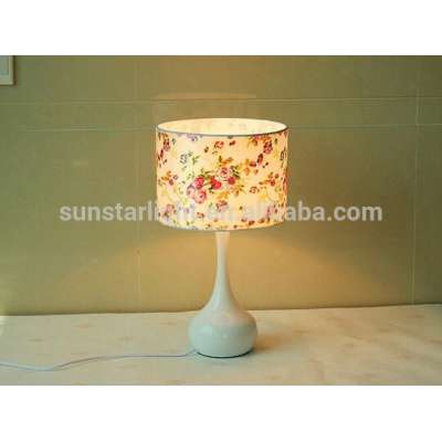 Ceramic Body With Fabric Lampshade Modern Desk Lamp Bedroom Living Room Table Lamp